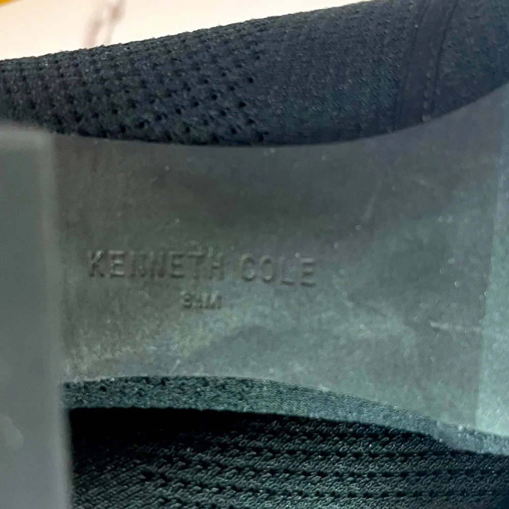 Kenneth Cole Open Toe Round Heel Black Ankle Party Cocktail Booties Sz 8.5 M